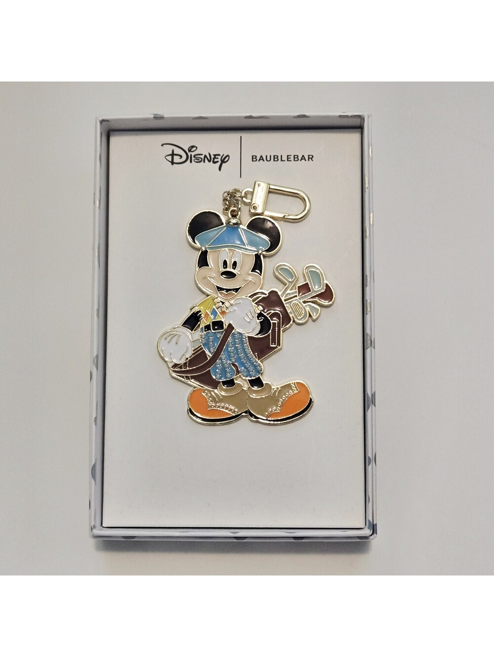 Disney BaubleBar Mickey Mouse Golf Golfing Bag Charm NEW